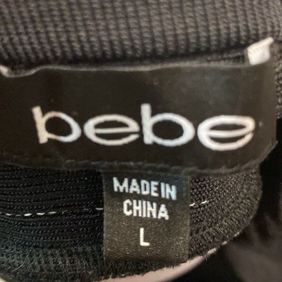 Bebe Color Block Bandage Mini Skirt |Size Large - Picture 8 of 9